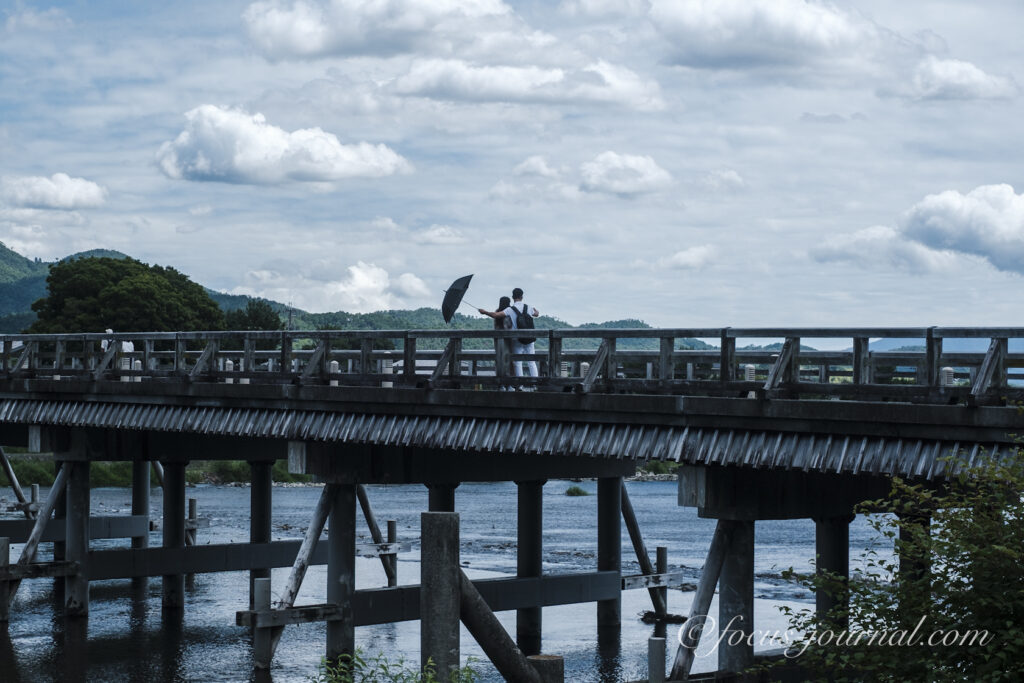 嵐山渡月橋でのストリート写真